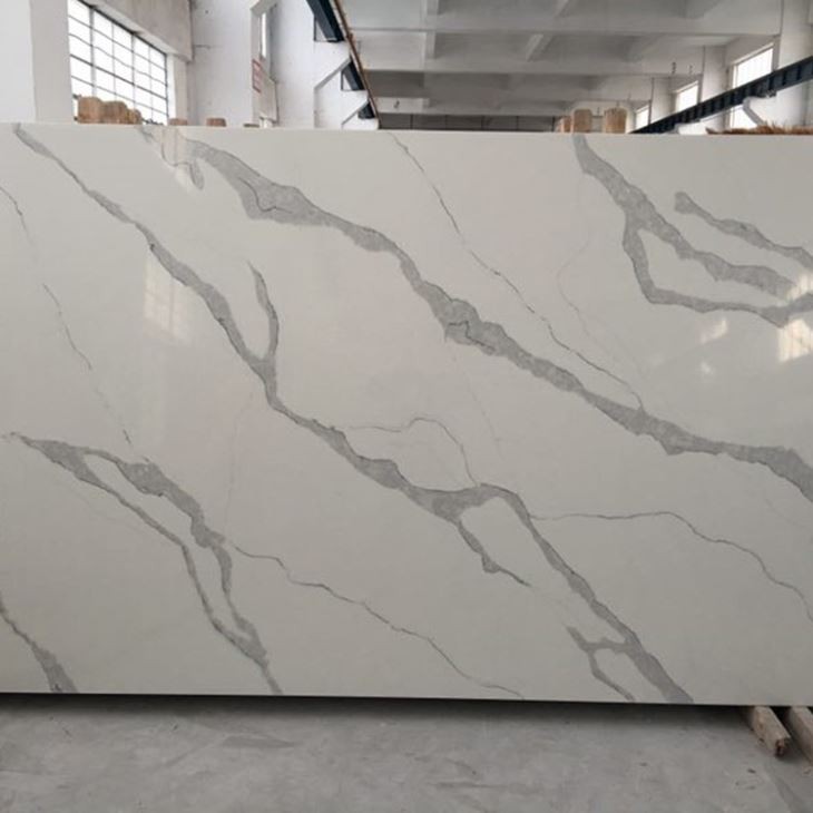 Calacatta White Quartz Slabs (1)