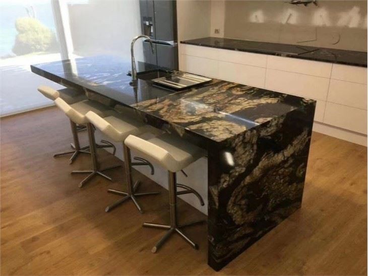 Black Granite Island Top
