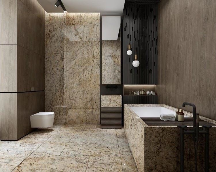 Giallo Fiorito Granite floor