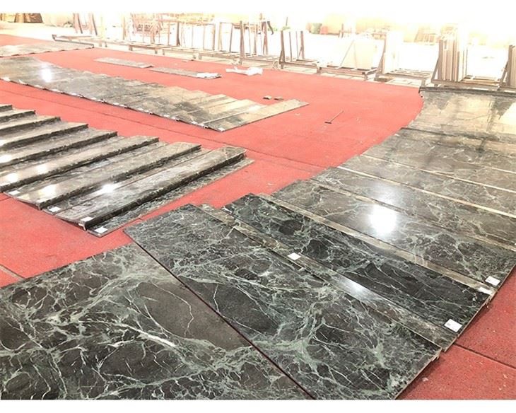 green marble treads
