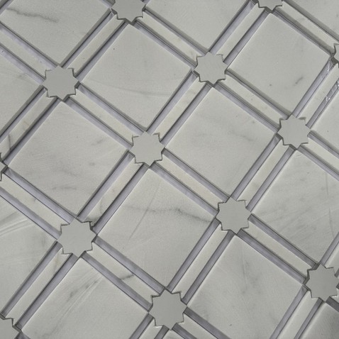 square white mosaic square white mosaic